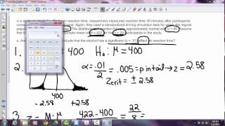 Hypothesis Testing Problems  Z Test amp T Statistics  One amp Two Tailed Tests 2 [upl. by Eugnimod]