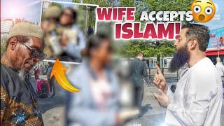 ‼️😮 Husband SHOCKED when wife agrees to become Muslim otmfdawah shahada [upl. by Monie419]