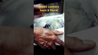 highlights  repair and install lavatory basin  everyone  SHORTS [upl. by Clover564]