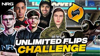 NRG Rocket League Pros Play with Unlimited Flips Challenge  musty jstn GarrettG Squishy Sizz [upl. by Ennirac]