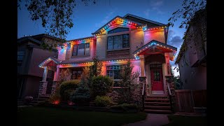 Permanent LED Holiday amp Christmas Lights Never Hang Lights Again [upl. by Rhodes]