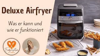 Der Deluxe Air Fryer von Pampered Chef  Heißluftfritteuse  Funktionen Zubehör Bedienung [upl. by Nautna]