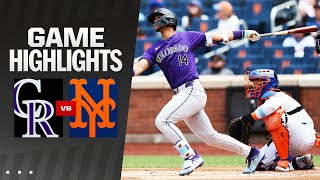 Rockies vs Mets Game Highlights 71424  MLB Highlights [upl. by Enirhtac]