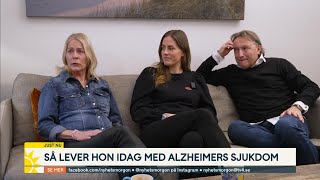 Så lever Nina Gunke med Alzheimers sjukdom idag  Nyhetsmorgon  TV4 amp TV4 Play [upl. by Eilahs790]