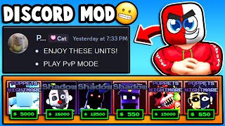 MOD Picks My UNITS For PvP MODE In Five Nights TD [upl. by Naerda]