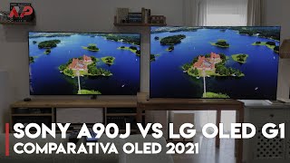 Comparativa OLED 2021 LG G1 vs Sony A90J Gaming vs Cine [upl. by Cary745]