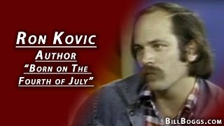 Ron Kovic Author of quotBorn on the Fourth of Julyquot [upl. by Revart]