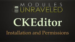 Drupal 7 CKEditor  Installation and Permissions [upl. by Mccallion402]