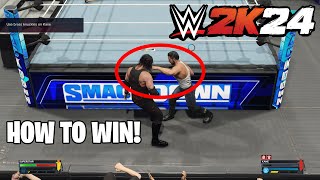 WWE 2K24 How To Beat Kane In MyRise Use Brass Knuckles [upl. by Connell]