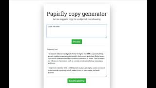 Papirfly copy generator [upl. by Buyers756]