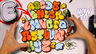 How To Draw Throwie Graffiti Letters Tutorial Basic To Advanced [upl. by Aeneus771]