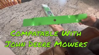 Replacement Mower Blades Review  Compatible with John Deer 42quot Deck [upl. by Ute]