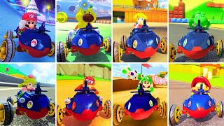 All Losing Animations  STEEL DRIVER  Mario Kart 8 Deluxe [upl. by Ama]