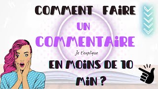 Comment faire un commentaire de texte facilement [upl. by Ayam158]