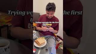 vegemite see the reaction 🤣🤣🤣pleaseaustralia vegemite funnyvideo [upl. by Theone]