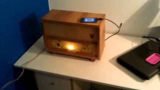 Orion TYPR035 F buizenversterker radio met 35 mm audiojack aansluiting [upl. by Harehs]