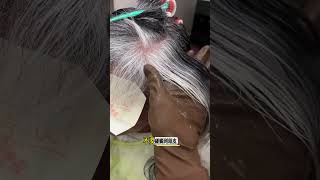 白髮的縮毛矯正 hair 剪髮 haircut 发型教程 熱門 懶人髮型 hairstyle 剪长头发 salon [upl. by Runstadler]