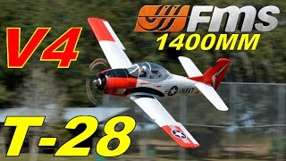 FMS T28 1400mm V4 Sneak Peek Flight Demo By RCINFORMER [upl. by Osmond]