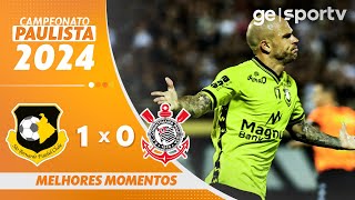 SÃO BERNARDO 1 X 0 CORINTHIANS  MELHORES MOMENTOS  CAMPEONATO PAULISTA 2024  geglobo [upl. by Mcdonald]