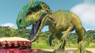 2x INDOMINUS REX vs 2x TREX vs 2x INDORAPTOR DINOSAURS BATTLE  Jurassic World Evolution 2 [upl. by Euqinamod472]