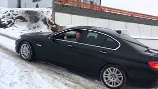 BMW F10 vs BMW F11 XDrive snow performance [upl. by Friede]