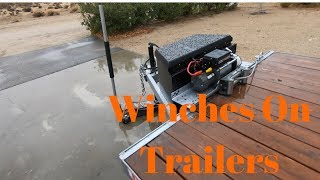 Winch Install on A Trailer [upl. by Finley]