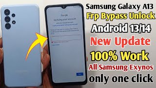 Samsung A13 FRP Bypass Android 1314  New Method 2024  TalkBack Not Working  ADB Enable Fail [upl. by Yewed386]