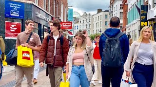 Dublin Ireland July 2023 Grafton street walking tour  4k UHD 60fps [upl. by Kee951]