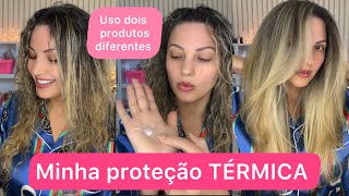 💕 PROTEGENDO o cabelo do CALOR comigo [upl. by Hsak]