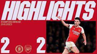 HIGHLIGHTS  Chelsea vs Arsenal 22  Premier League  Rice amp Trossard secure a dramatic point [upl. by Klug765]