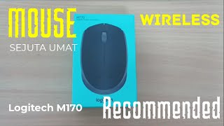 mouse wireless recommended murah meriah Logitech M170 review [upl. by Lezned]