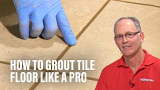 How to Grout Tile Floor Like a Pro [upl. by Nnylanna]