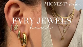 EVRY JEWELS HONEST REVIEW  HAUL 💫  Over 500 worth of trendy amp affordable jewelry [upl. by Doughty]