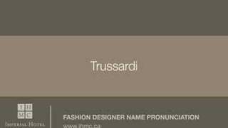 Trussardi [upl. by Gnilyam609]