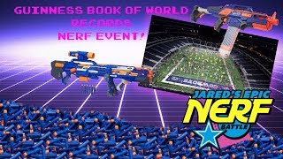 Jareds Epic Nerf Battle WORLD RECORD [upl. by Hamal]