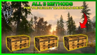 Skyrim  ALL 3 Methods for the Whiterun Secret Chest Glitch [upl. by Kreit]