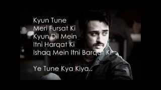 Yeh Tune Kya Kiya Lyrics Once Upon A Time In Mumbaai Dobaara [upl. by Anital]