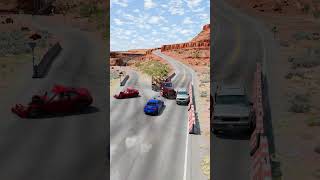 Realistic Highway Car Crashes 56  BeamNGdrive [upl. by Apicella30]