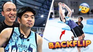 MATUTO ng BACKFLIP for the FIRST TIME  MUNTIK ng MAAKSIDENTE [upl. by Yssirk93]