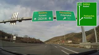 HD Egnatia Odos  Greece A2 Motorway  November 2015  From Thessaloniki to Ioannina Remastered [upl. by Harwin]