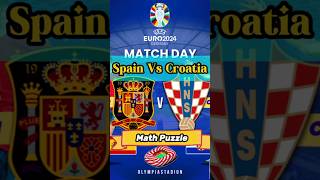 Spain Vs Croatia Euro2024 Math Challenge [upl. by Maynard690]