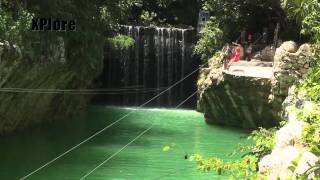 Zip Line amp Cave Swimming Xplor Park Tour Cancun Mexico [upl. by Innos]