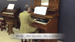 Mozart17561791  quotNella biondaquot from quotDon Giovanniquot on an ADLER parlor organ1916 [upl. by Ahon]