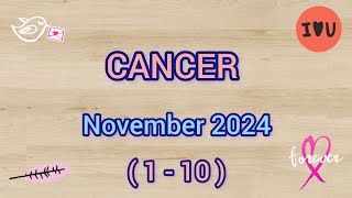 CANCER November 2024  1  10   Let the magic begin ✨️ [upl. by Leveroni]