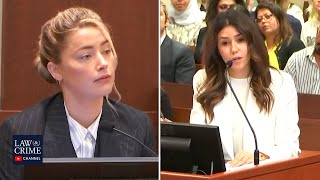 Amber Heard CrossExamined by Johnny Depps Lawyer  Part One  Day 17 Depp v Heard [upl. by Llieno]