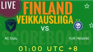 AC Oulu VS HJK Helsinki FINLAND Veikkausliiga 2024 LIVE SCORE [upl. by Inerney455]