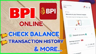 BPI Check Balance Transaction History Online BPI Mobile App Tutorial [upl. by Chesnut]