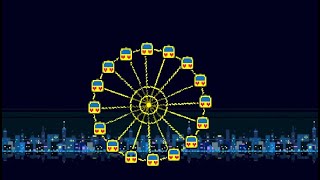 Deltarune Music  quotFerris Wheelquot with Rain For Sleeping Studying Background Noise etc [upl. by Malachi]