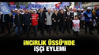 İncirlik Üssünde işçi eylemi [upl. by Jehu]