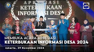 Membuka Acara Apresiasi Keterbukaan Informasi Desa 2024 [upl. by Ainoyek25]